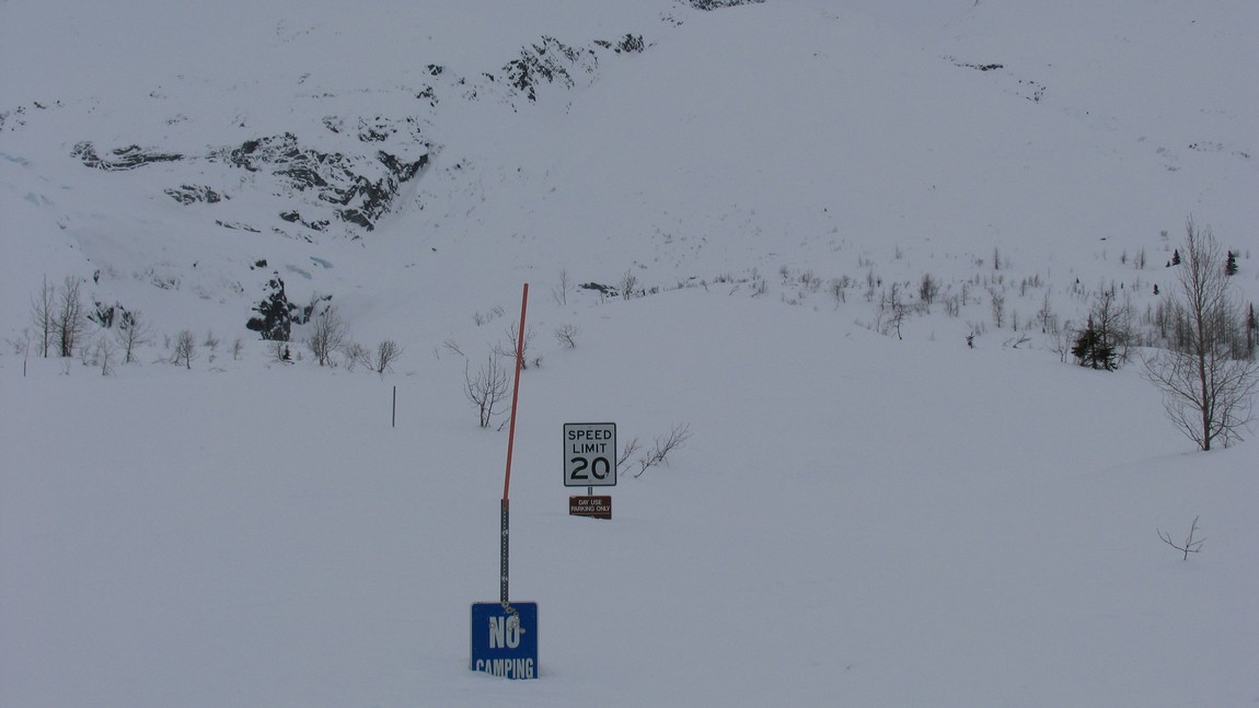 Snow is about six feet deep