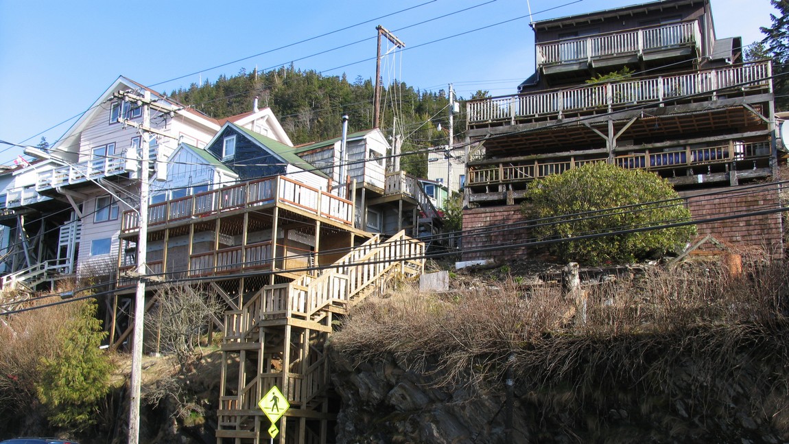 Houses along the Tongass Highway