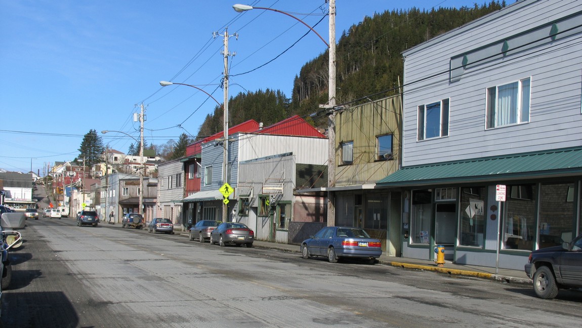 Looking west