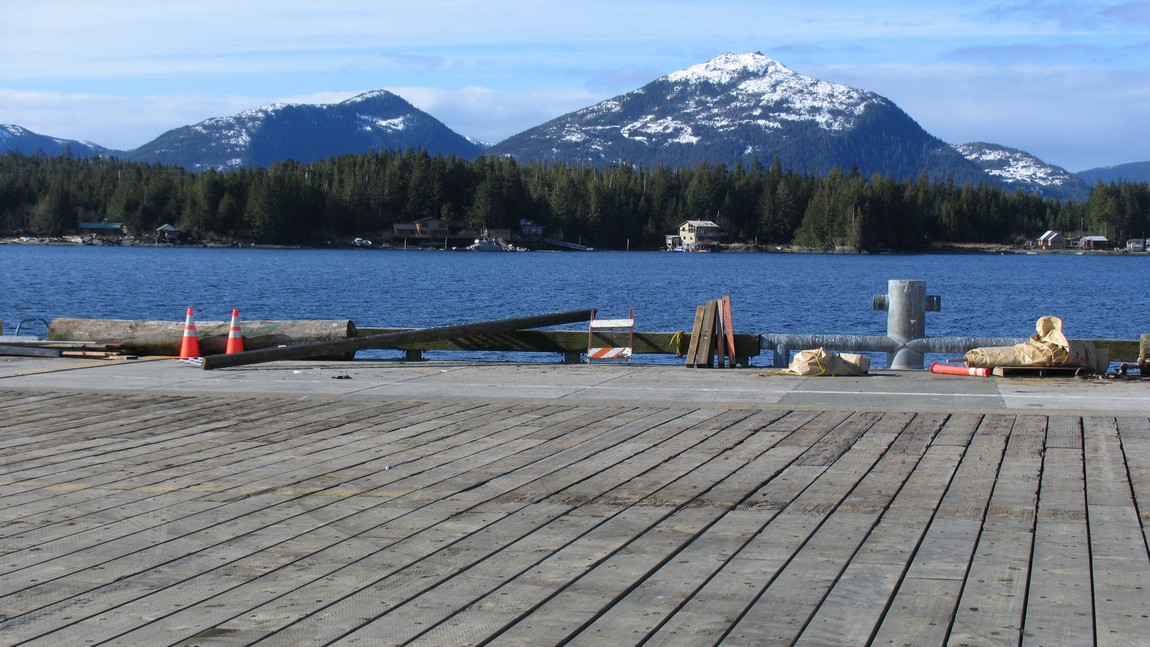 Dock in downtown Ketchikan