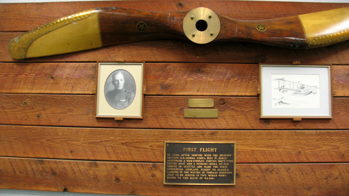 Display in the Ketchikan airport