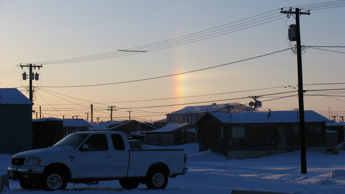 Bright sun dog
