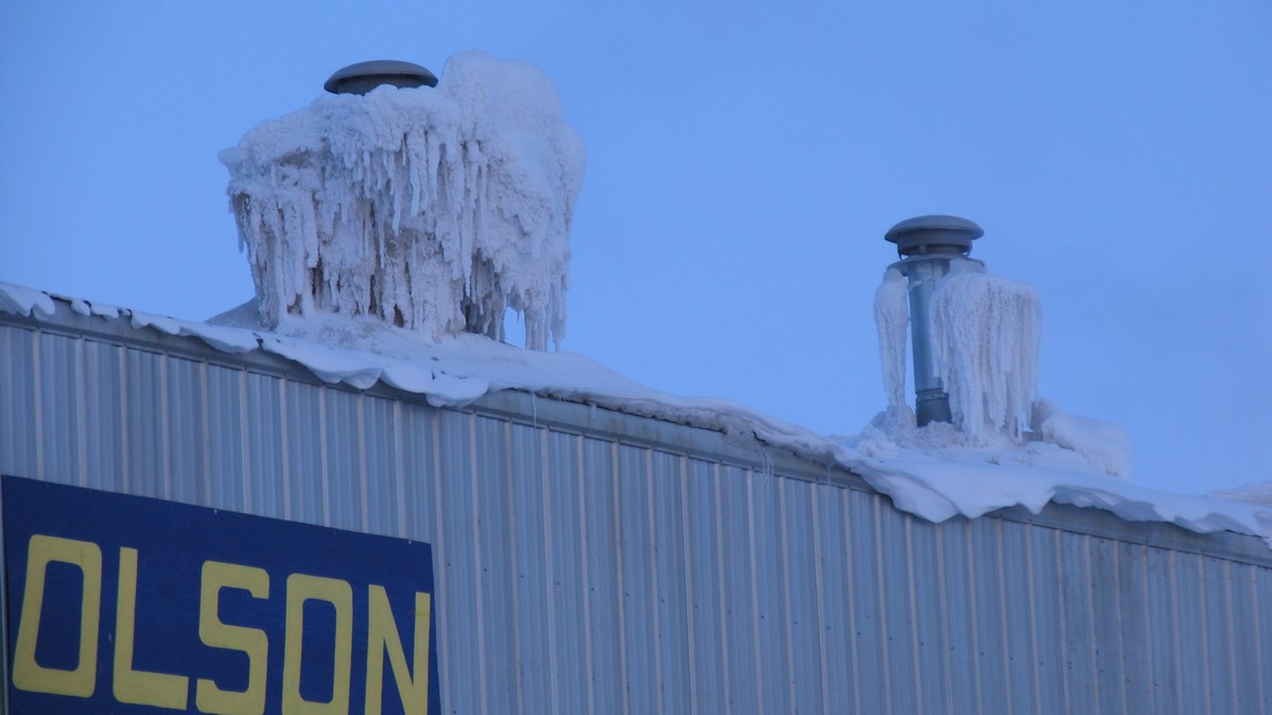 Ice build up