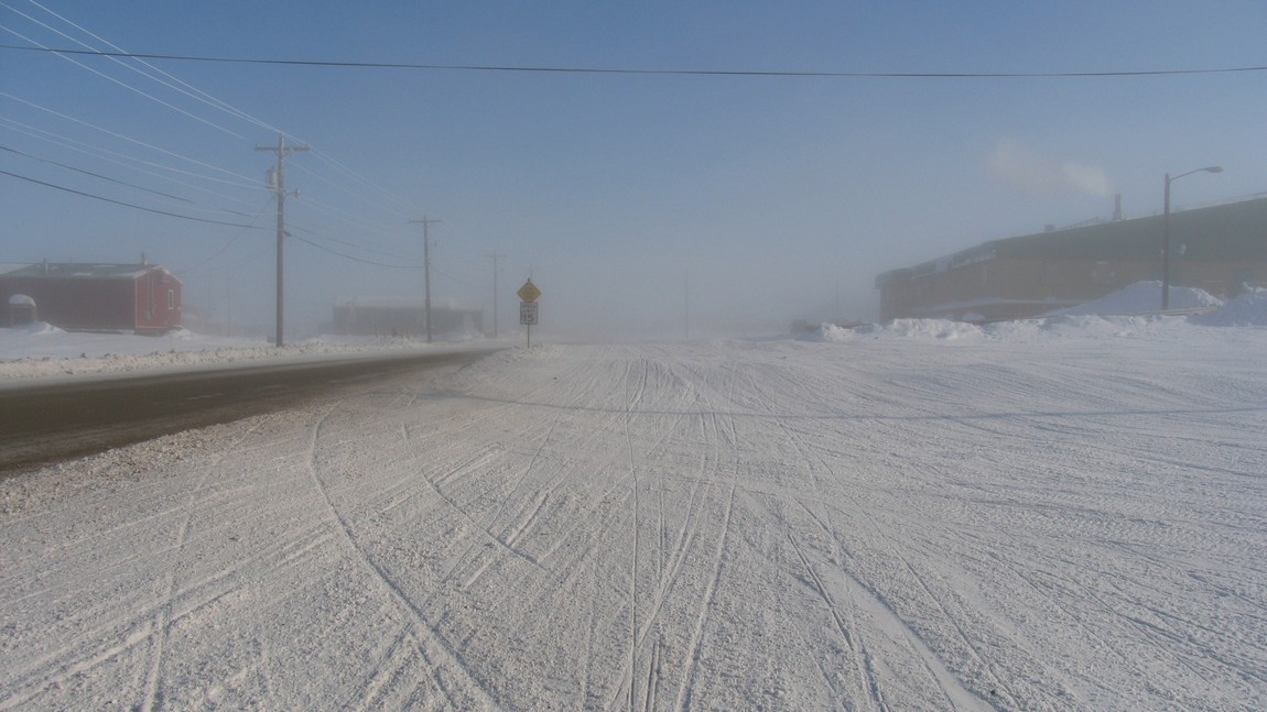 Temperature in the negative teens