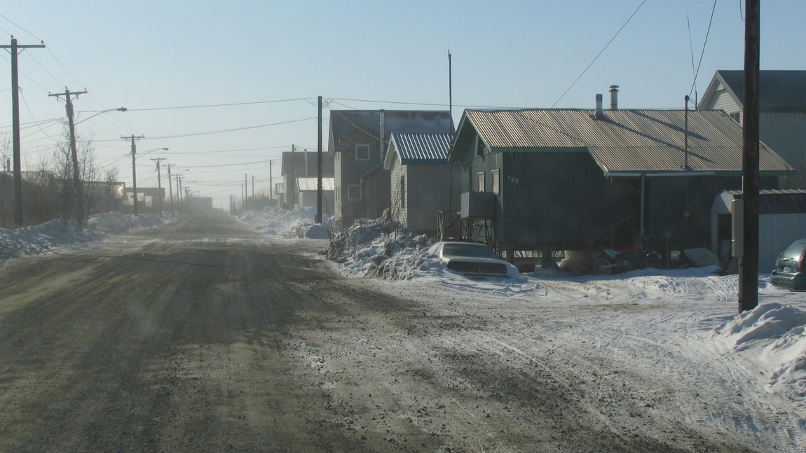 Wind is blowing snow