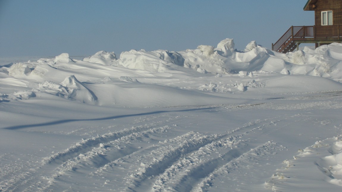 Snow drifting