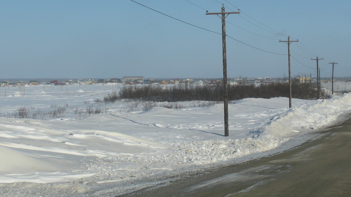 Snow covered fields
