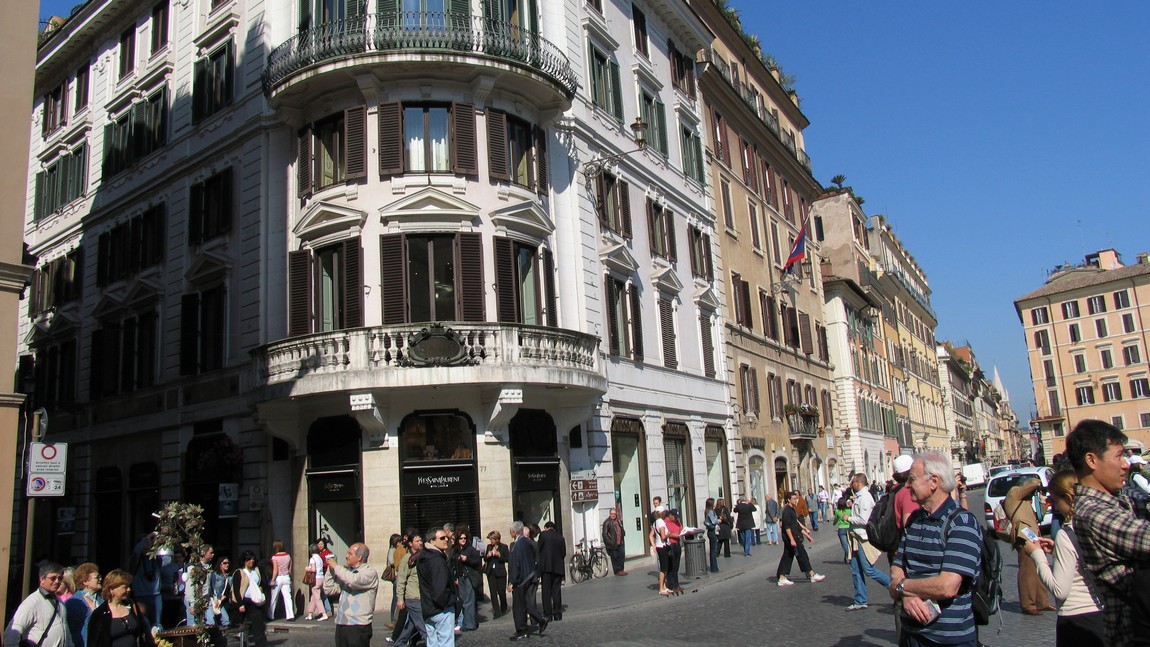 Plaza in front of the Spanish Steps