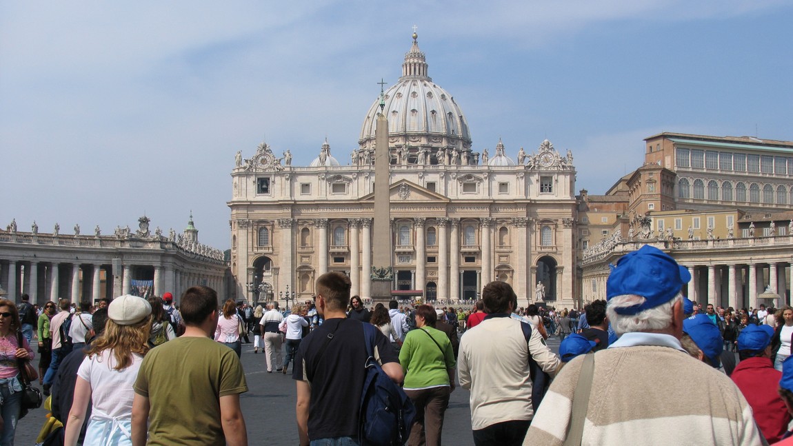 Entering Saint Peter's Square