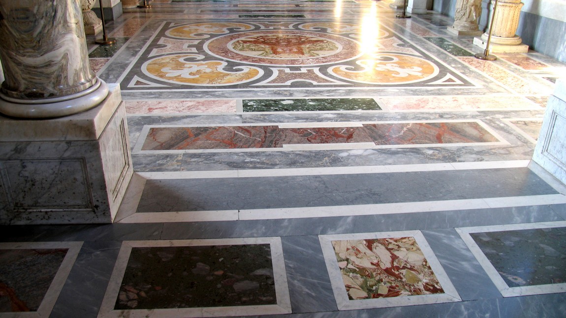 Colored marble
