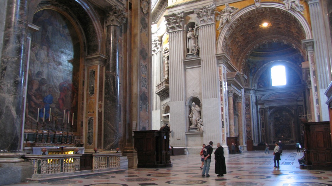 Inside Saint Peter's Basilica