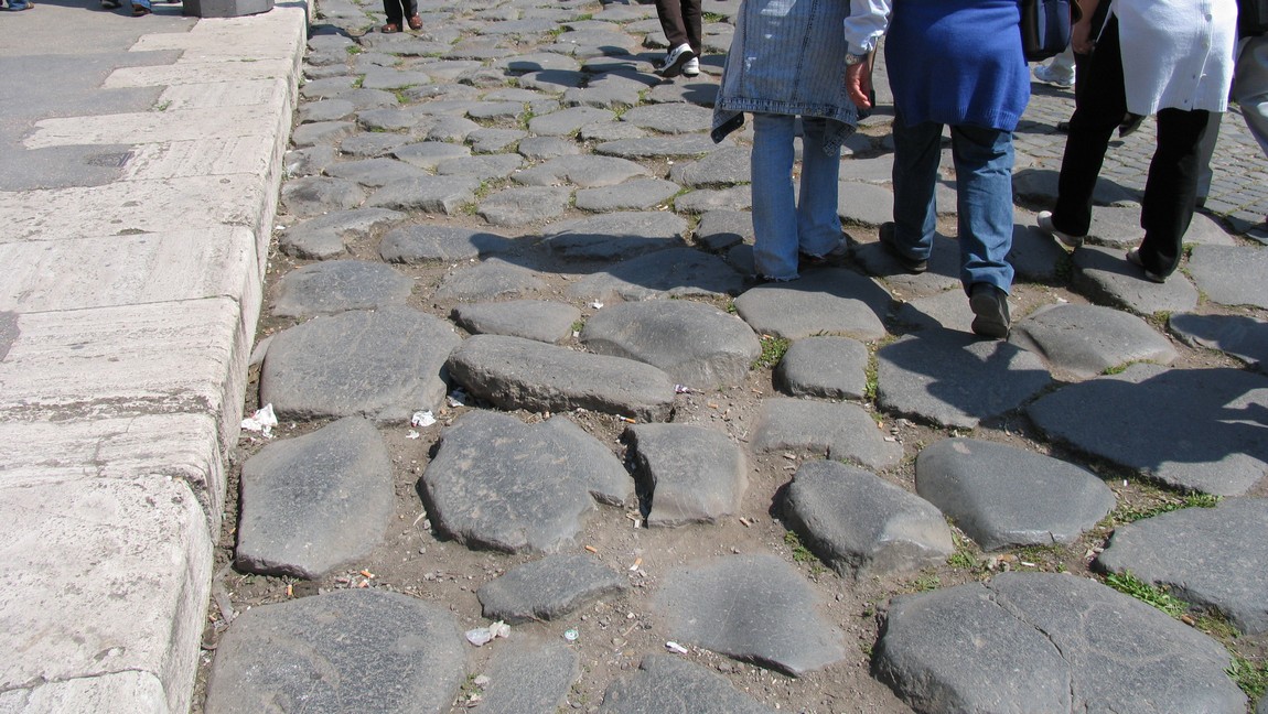 Ancient stone road