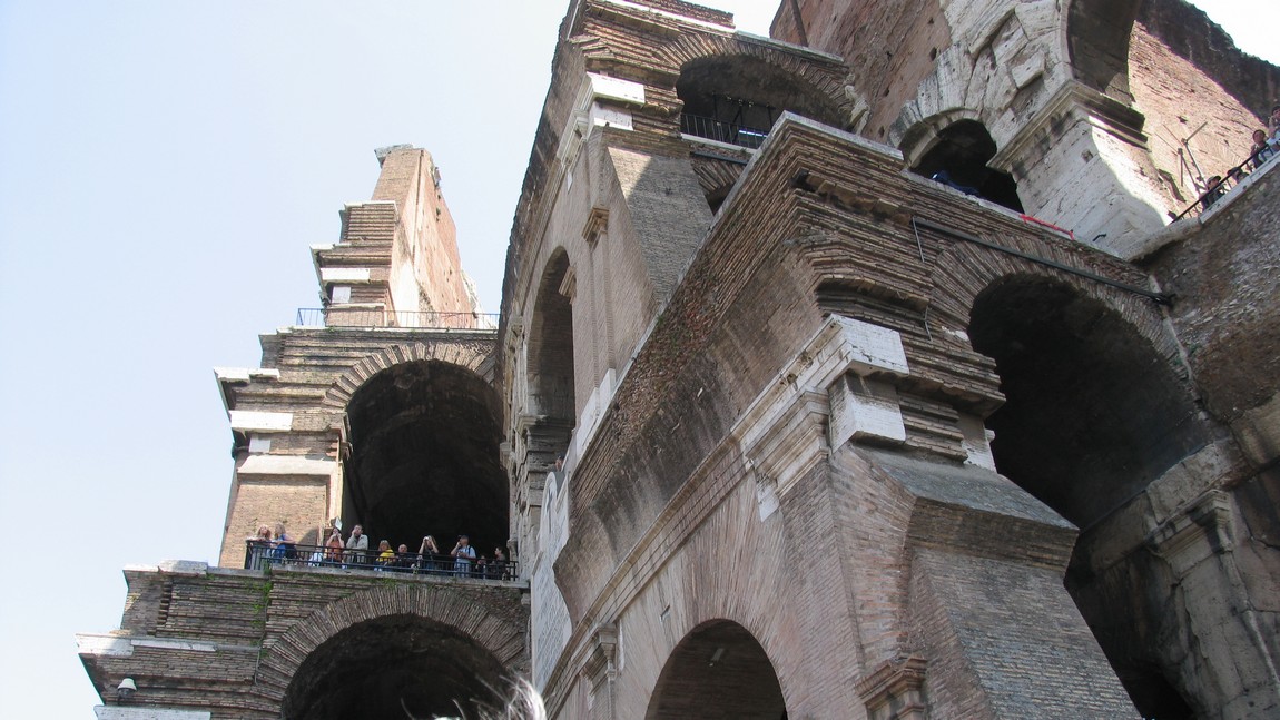 We enter the Colosseum
