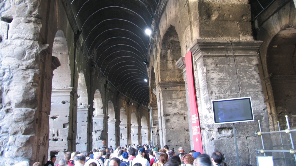 Entering the Colosseum