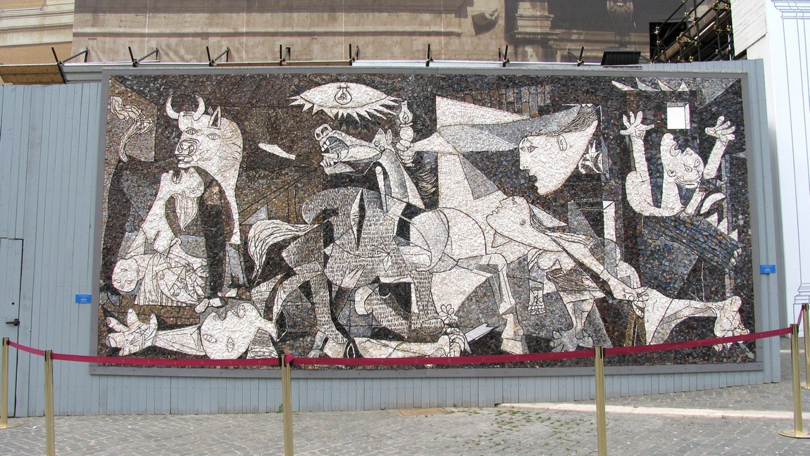 Mosaic in the cubist style