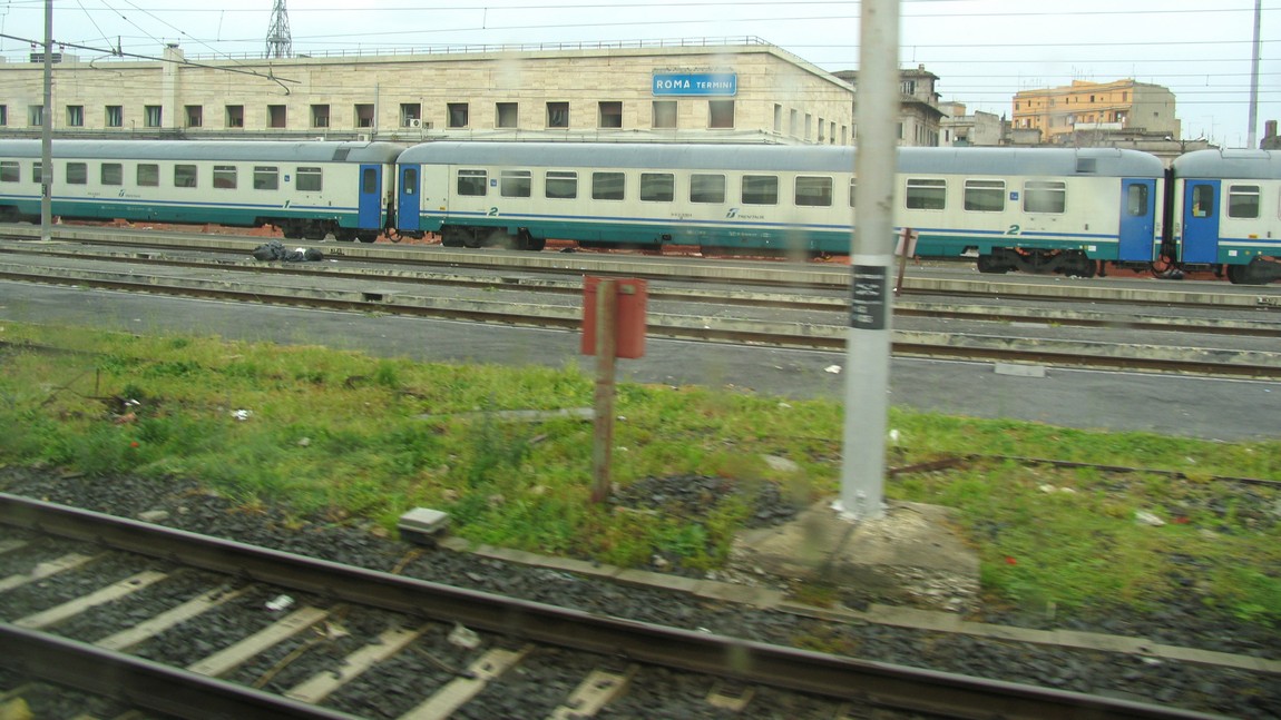 Departing the train station