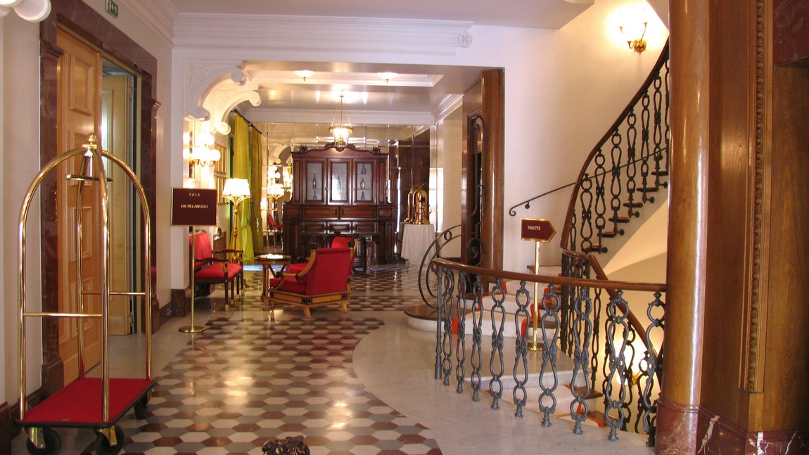 Lobby of our hotel