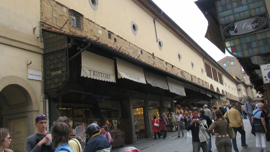 On the Ponte Vecchio bridge