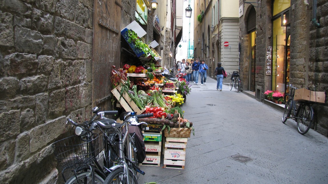 Fresh vegetable stand