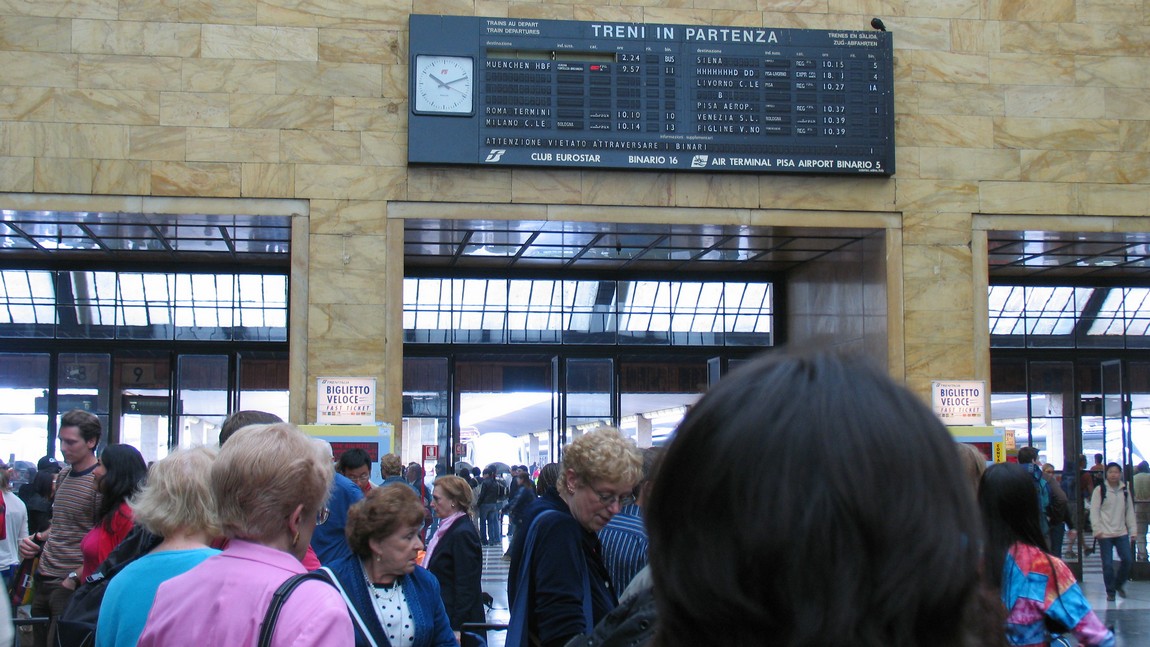 Train terminal in Florence