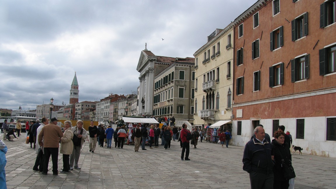 Walking next to the Grand Canal