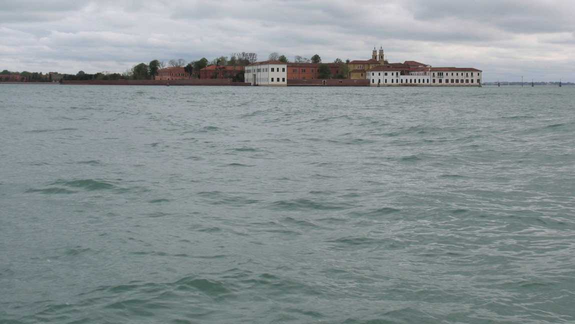 Heading across the lagoon