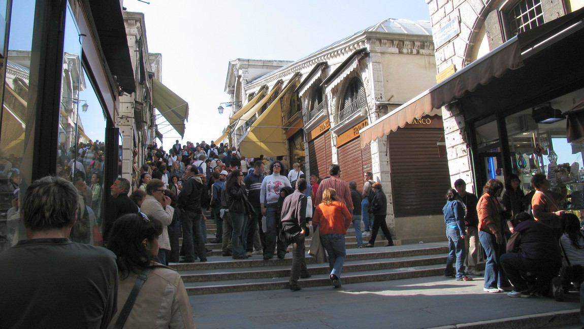 On the Rialto Bridge