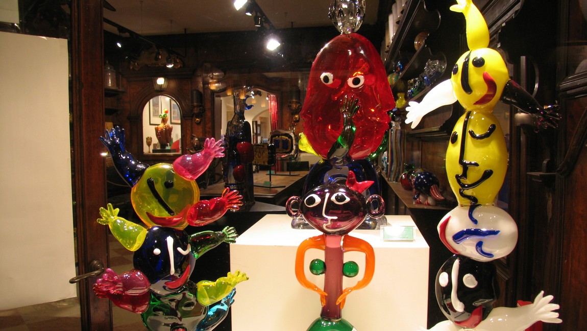 Murano glass store