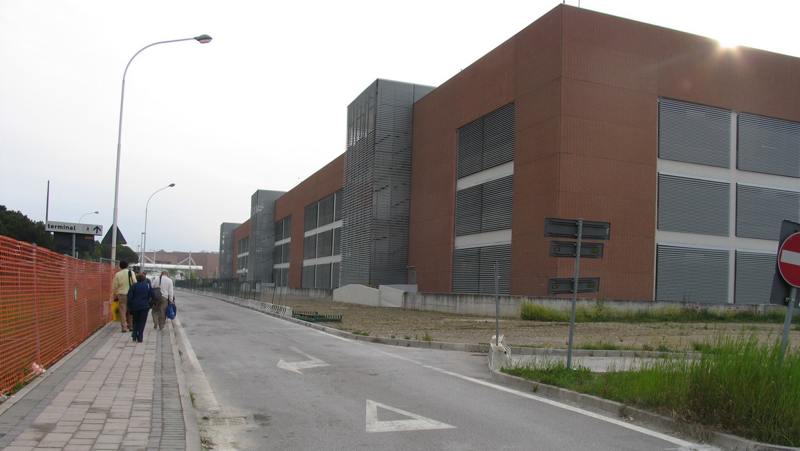 Walking to the airport