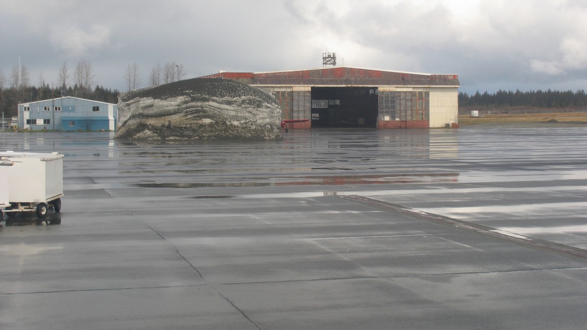 Remains of a snow pile