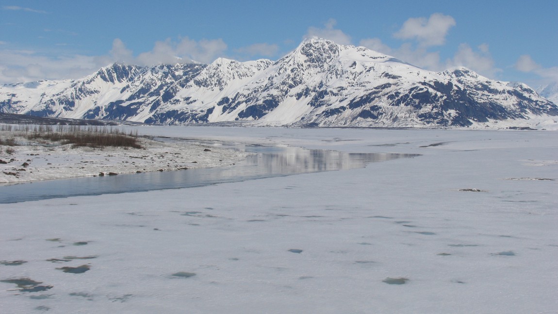 Mountains north of Miles Glacier