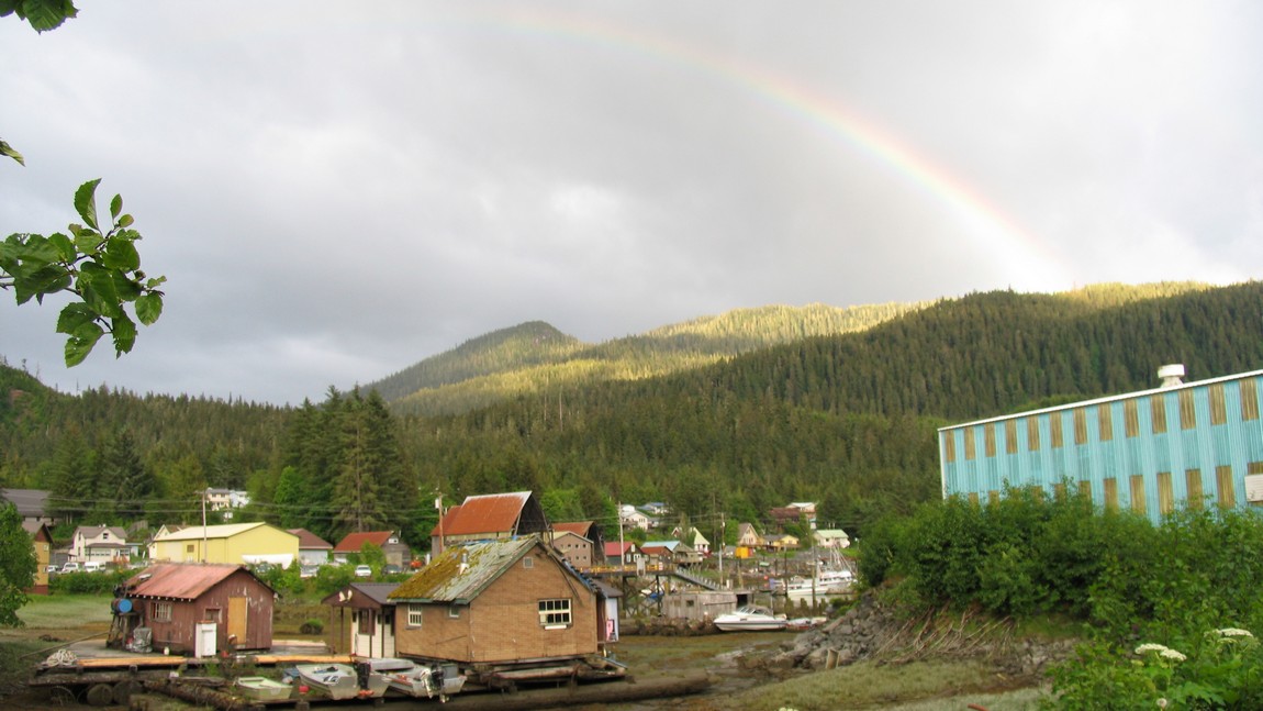 Rainbow over Wrangell