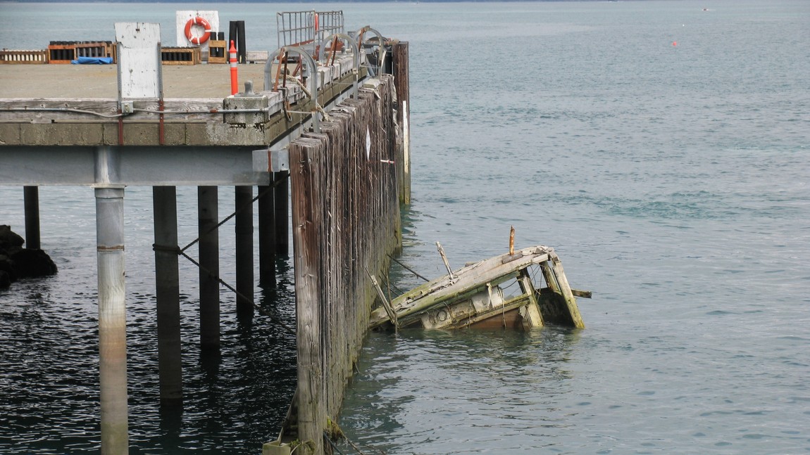 Sunken boat