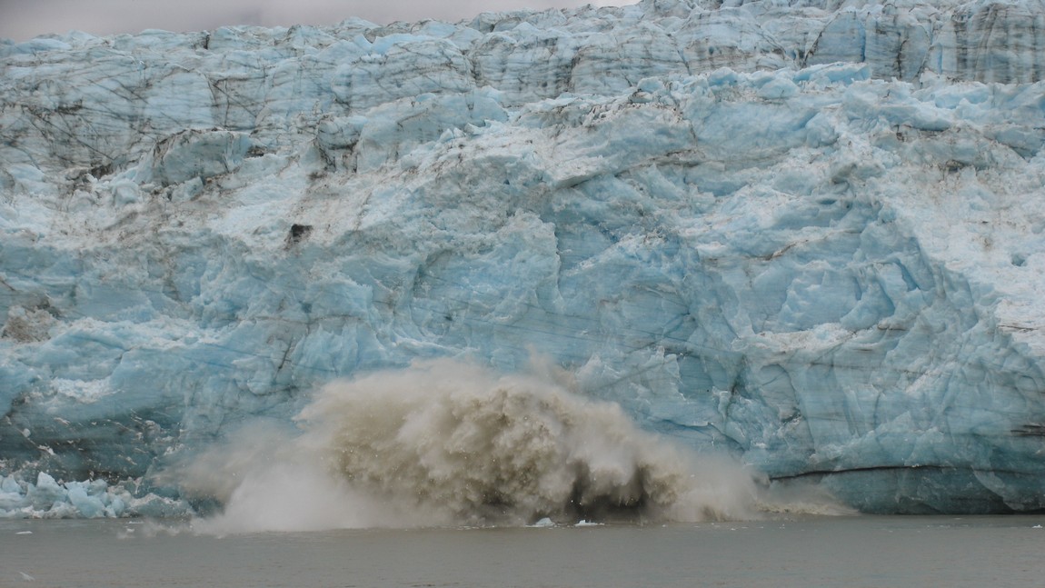 Ice falling