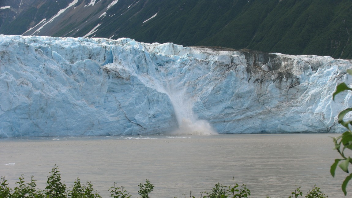 Ice falling