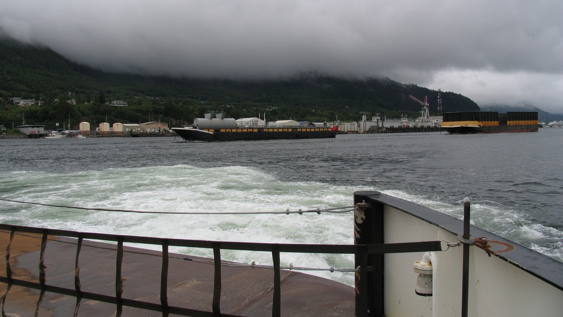 Riding the ferry across Tongass Narrows