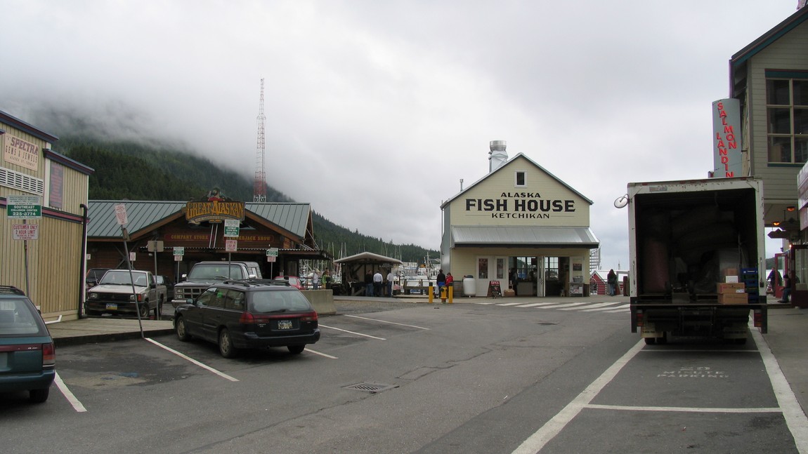 Area near the cruise ship dock