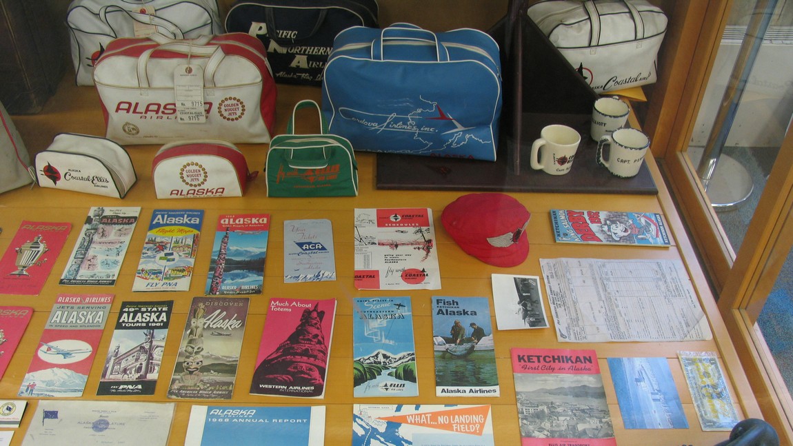 Display in the Ketchikan airport