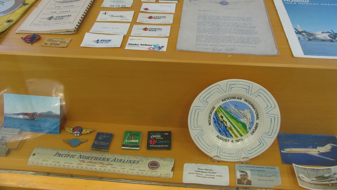 Display in the Ketchikan airport