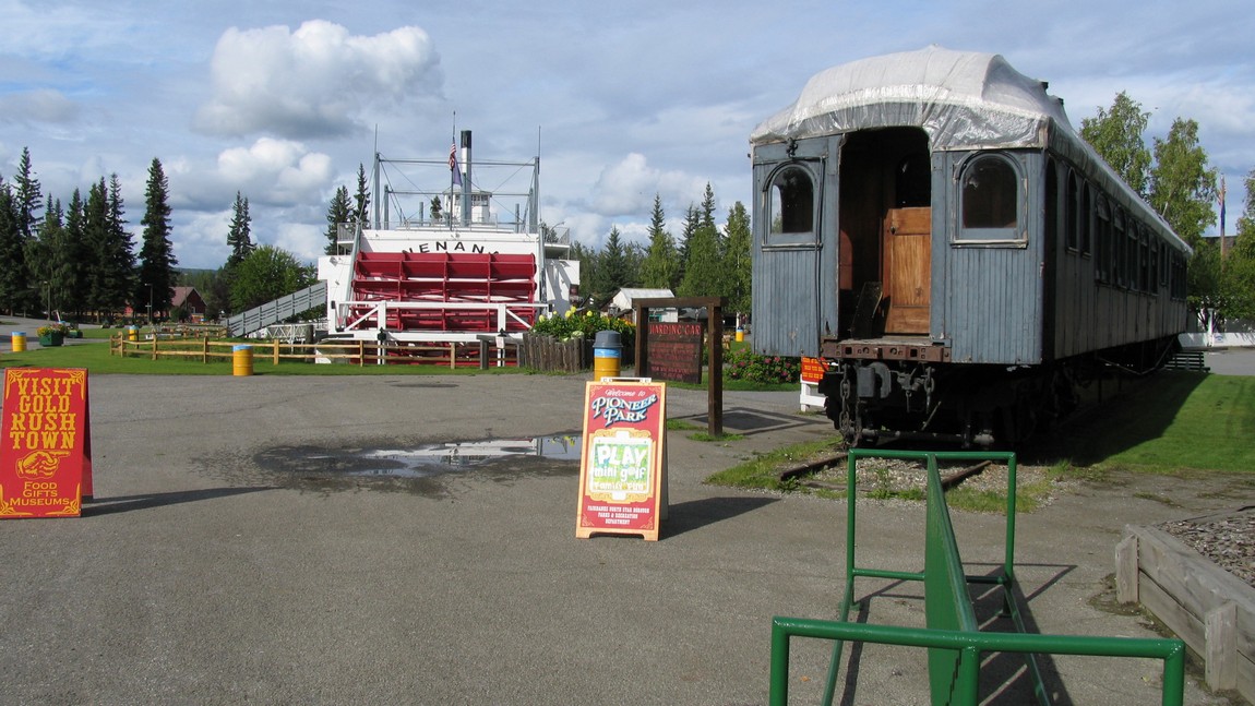 Walking in Pioneer Park