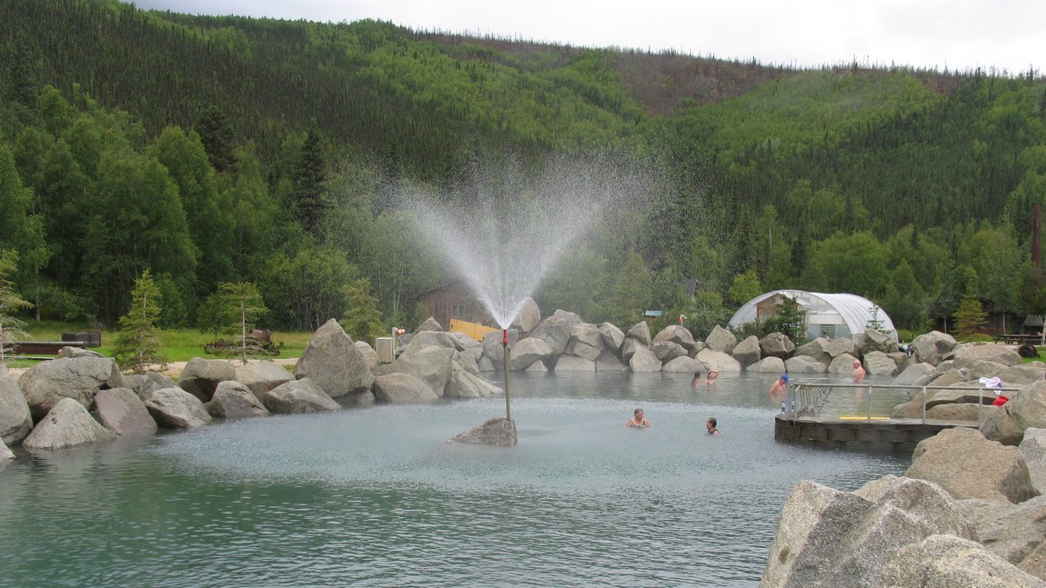 Outdoor rock pool