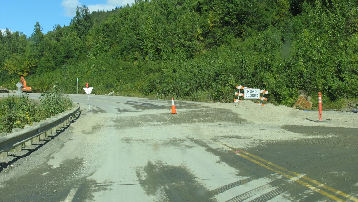 Road was washed out