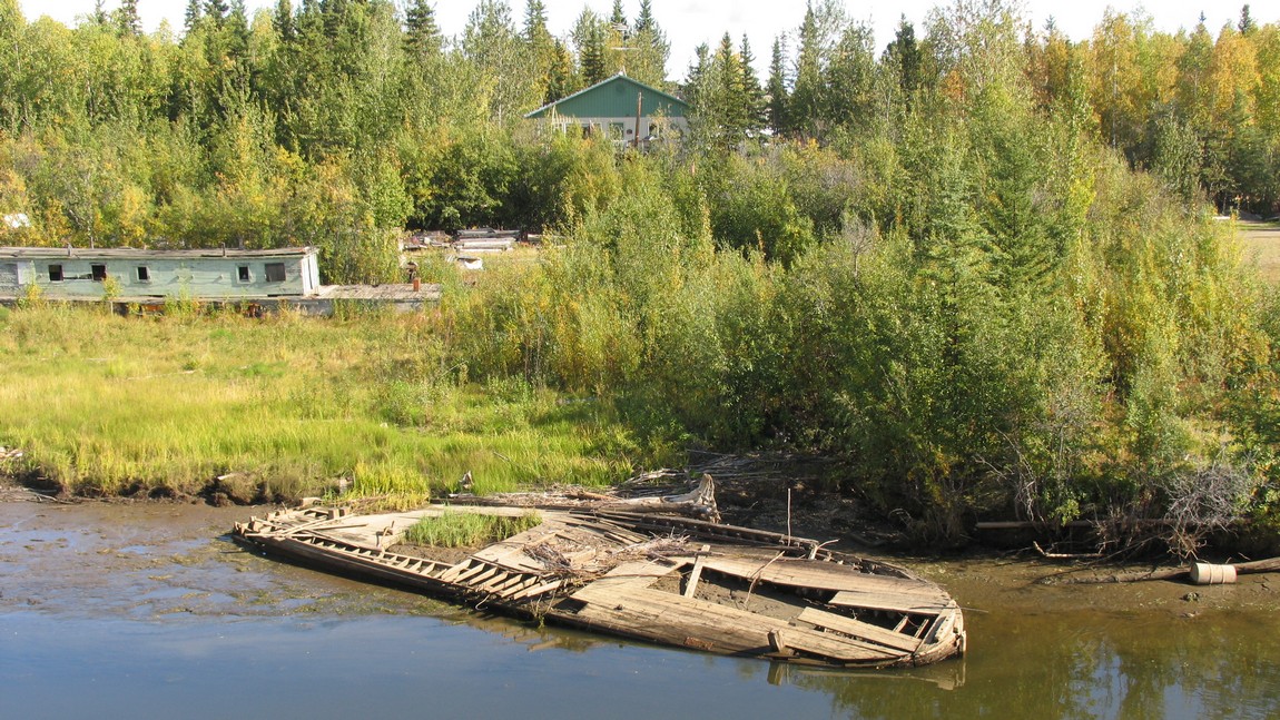 Old boat remains