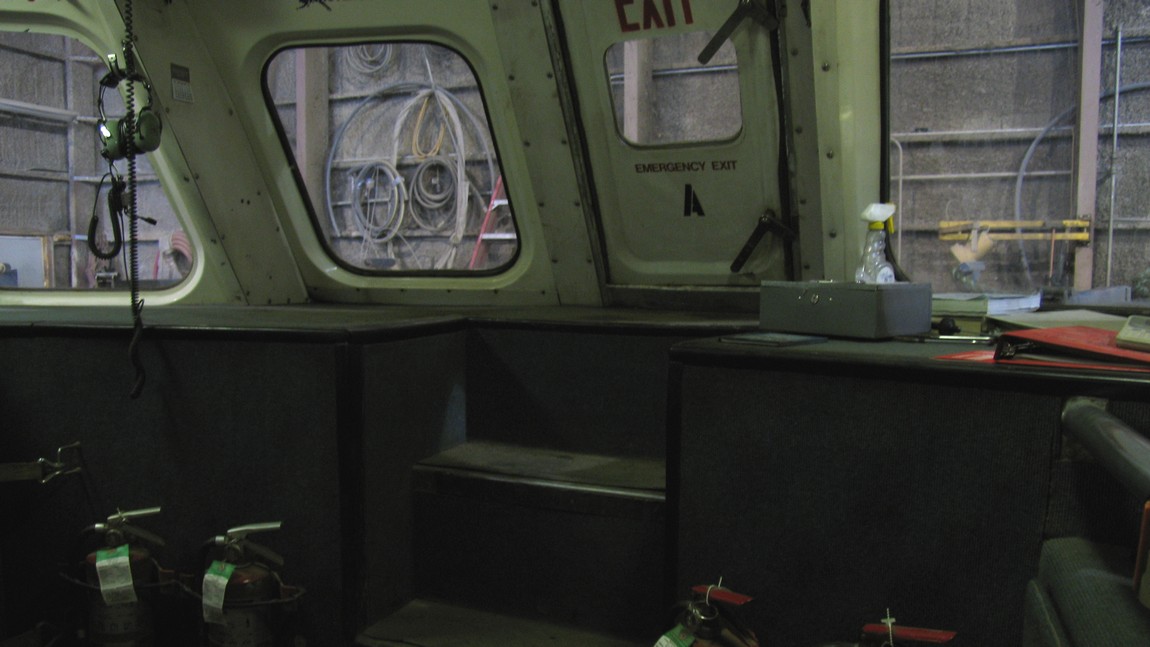 Inside the hovercraft