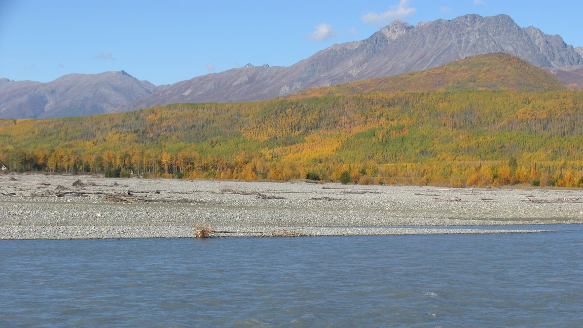 Looking across the Matanuska River