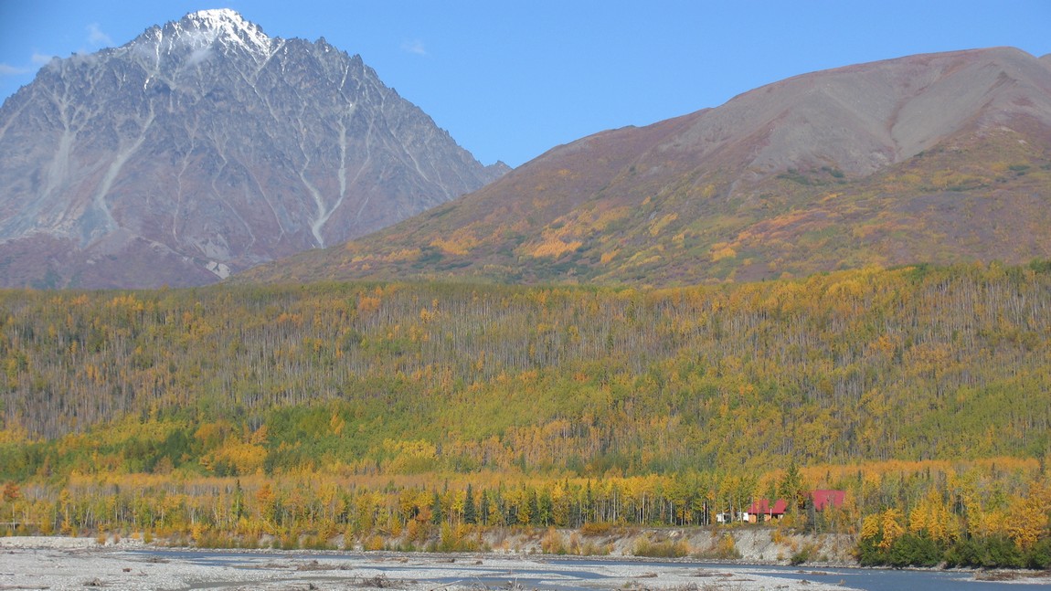 Looking across the Matanuska River