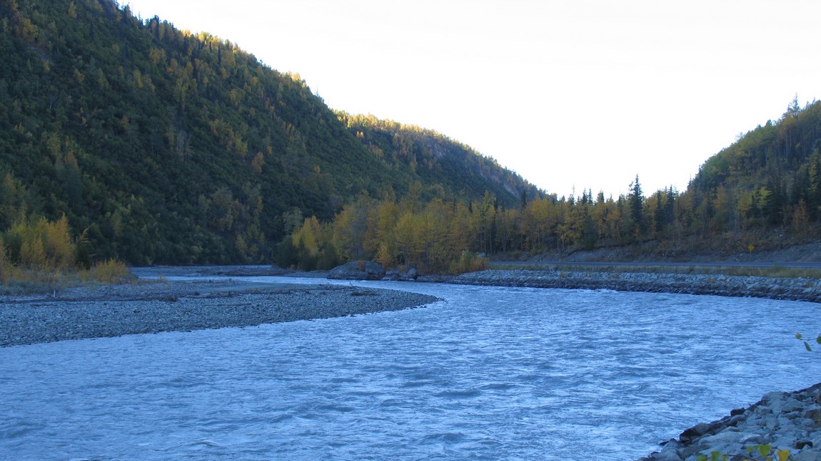 Next to the Matanuska River