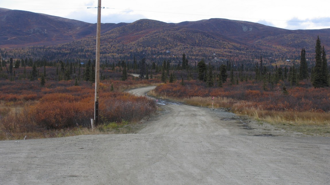 Looking toward the Glenn Highway