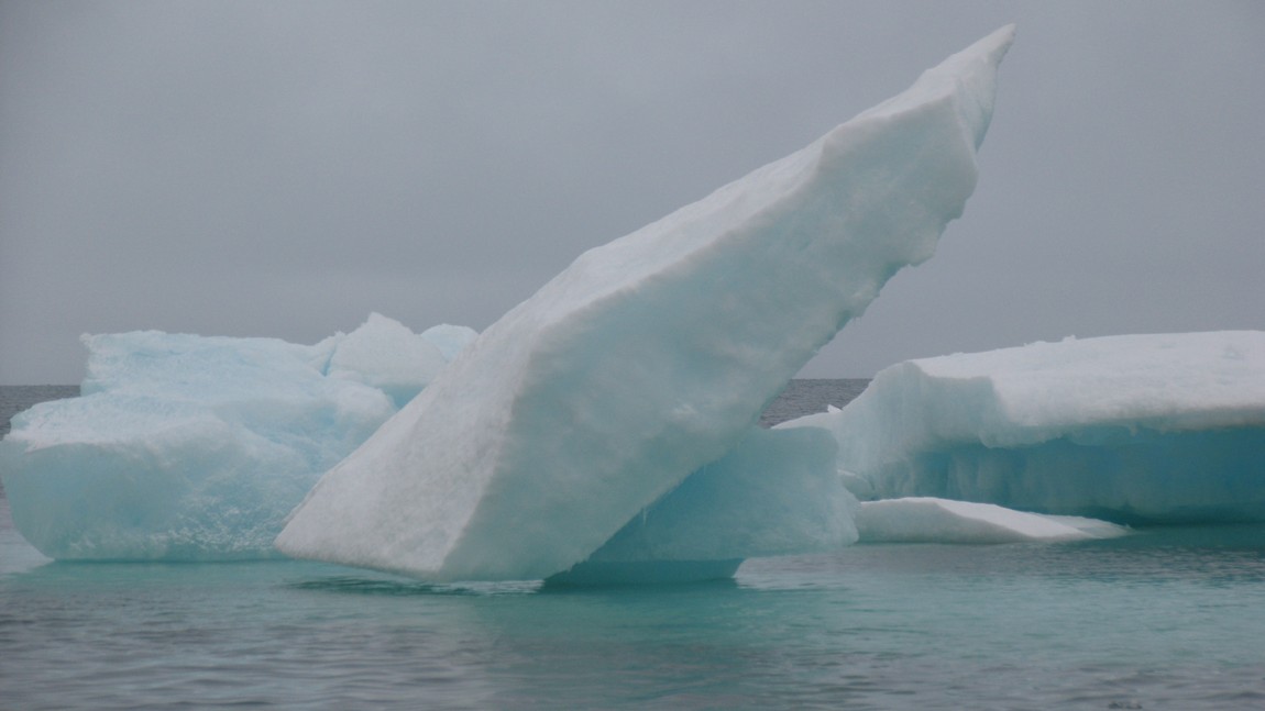 Ice floating in the Arctic Ocean