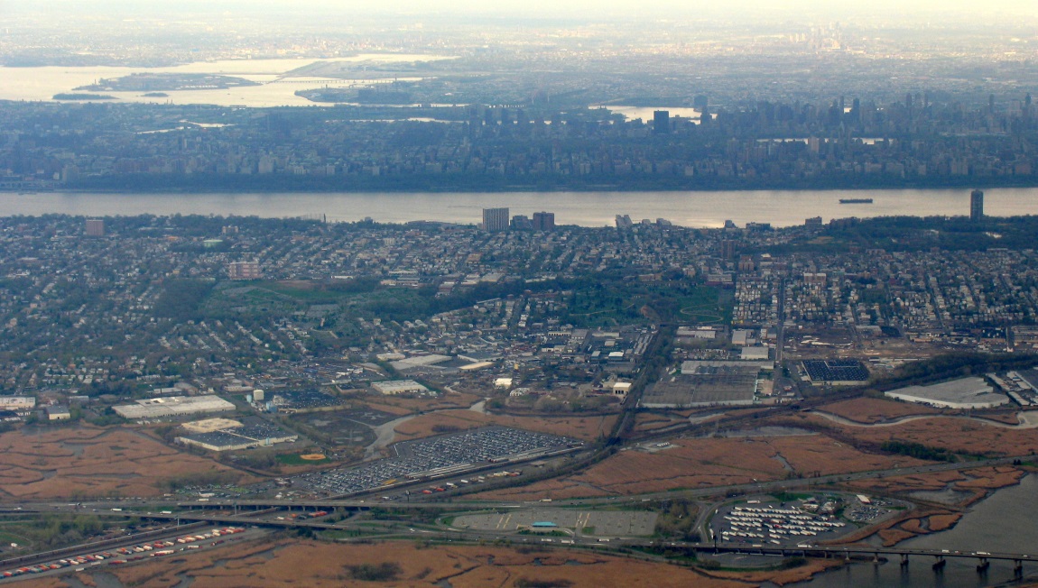 Flying into Newark